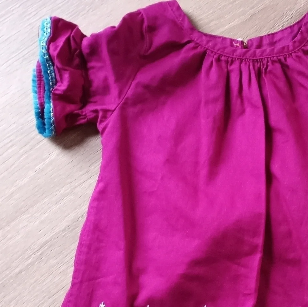 OshKosh B’Gosh Dress Bell Sleeves Embellished Youth Girl's Festival